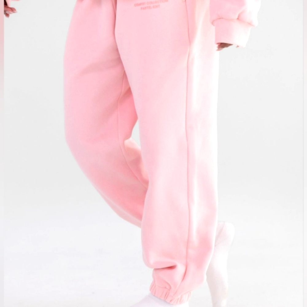 NWOT Comfrt Pastel Pink Sweatpants 3X